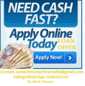 URGENT LOAN OFFER ARE YOU IN NEED CONTACT